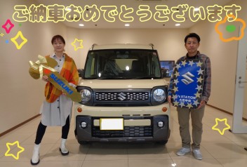 ご納車誠におめでとうございます☆スペーシアギア☆